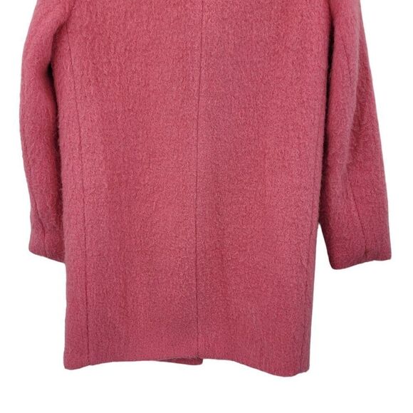 H&M Womens Bubble Gum Pink Wool Oversized Coat 6 Barbiecore Softgirl City Chic - Picture 7 of 8